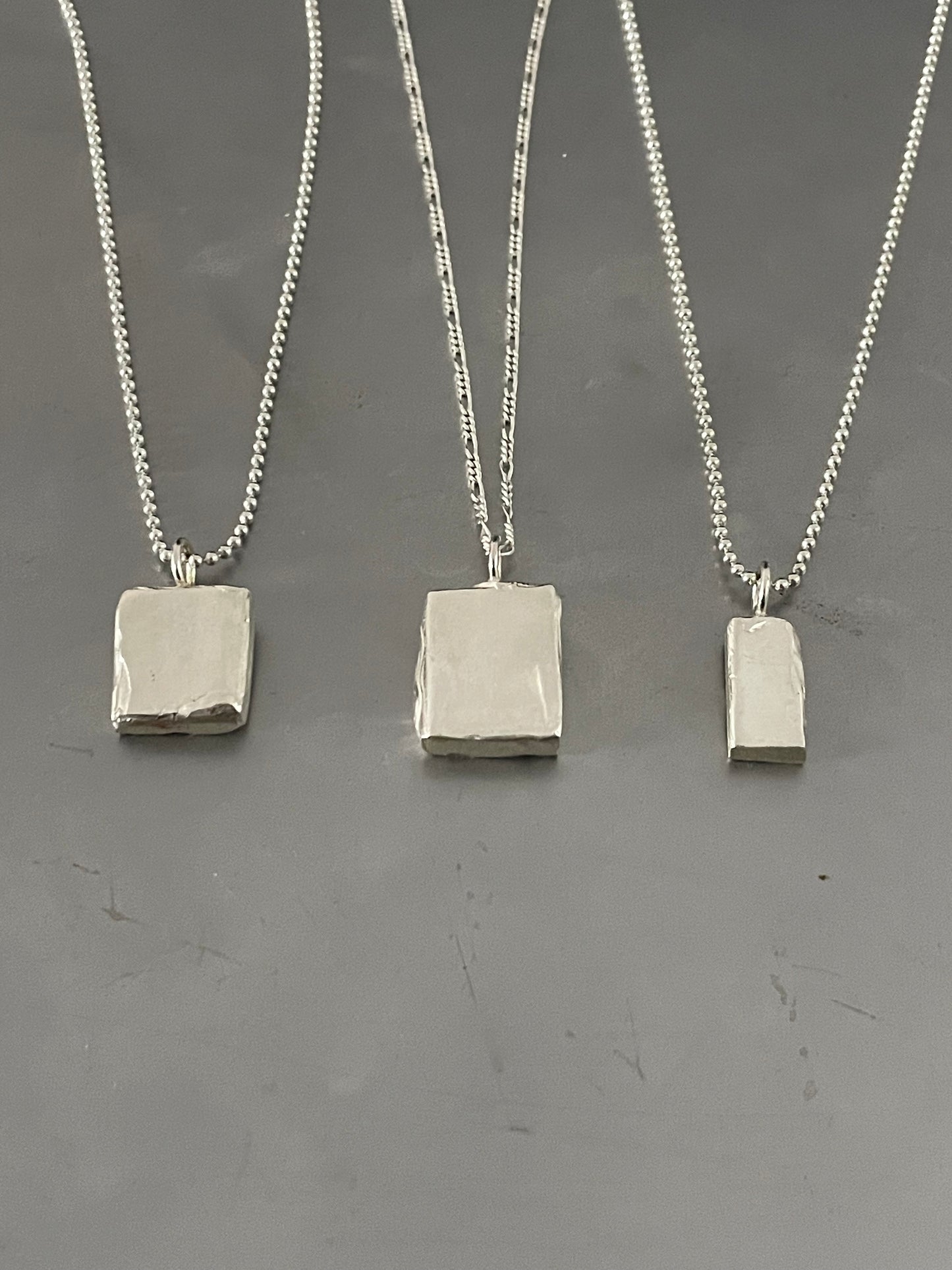 925 BLOCK PENDANTS