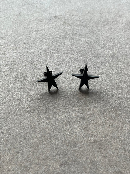 BLACK STARS ALIGN EARRINGS