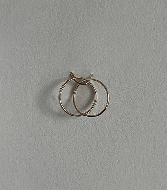 15MM 9CT GOLD HOOP EARRINGS